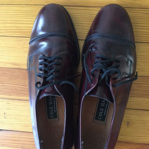 Cole Haan men's dress oxfords burgandy 9